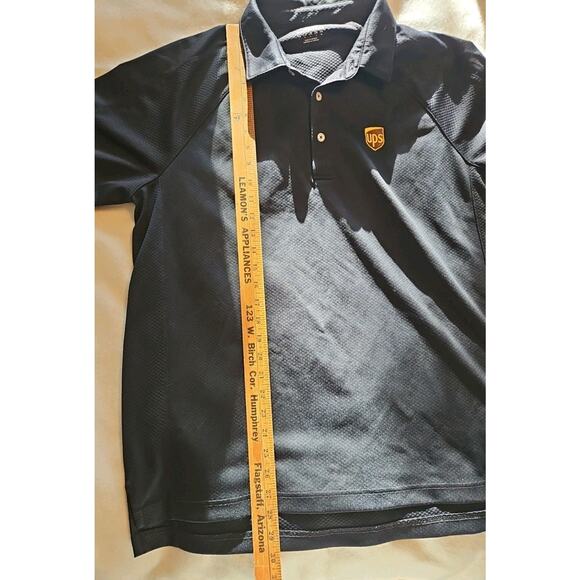 UPS Wearguard Polo Shirt Men’s Large Black Short Sleeve - Picture 5 of 6